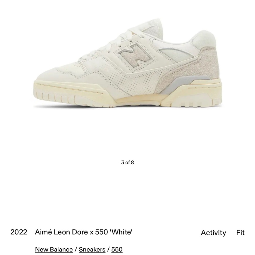 New Balance Aime Leon Dore 550 White Sneakers